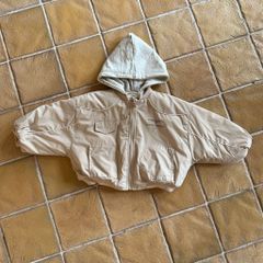 Áo Khoác Cotton Trần Bông Dày Có Mũ Cho Bé Gái & Bé Trai - Phong Cách Rộng Mùa Đông, Size 80-150, Siêu Ấm 2024