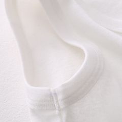 Áo Ba Lỗ và Áo 2 Dây 100% Cotton Cho Bé Trai, Bé Gái - Màu Trắng Tinh Khiết, Thoáng Khí, Mềm Mại, Hàng Xuất Nhật 2024