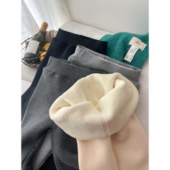 Quần Legging Nỉ Lót Nhung Dày 350g Cho Bé Gái - Thời Trang Mùa Đông 2025 Phong Cách Hàn Quốc, Co Dãn Ấm Áp