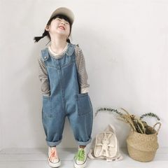 Quần Yếm Jeans, Yếm Bò Dài Cho Bé Trai, Bé Gái Hàng Quảng Châu Cao Cấp Phong Cách Hàn Quốc Năng Động