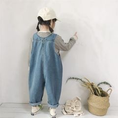 Quần Yếm Jeans, Yếm Bò Dài Cho Bé Trai, Bé Gái Hàng Quảng Châu Cao Cấp Phong Cách Hàn Quốc Năng Động