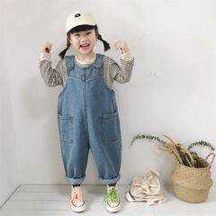 Quần Yếm Jeans, Yếm Bò Dài Cho Bé Trai, Bé Gái Hàng Quảng Châu Cao Cấp Phong Cách Hàn Quốc Năng Động