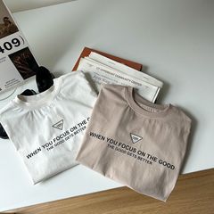 Áo Thun Ngắn Tay Cotton Dáng Rộng Basic Hàn Quốc Cho Bé Trai - Thời Trang Năng Động AMBB Chính Hãng