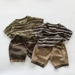 Quần Short Kaki Hàn Quốc Cho Bé Trai - Phong Cách Năng Động, Chất Cotton Mềm Mịn, Thoáng Mát, Đi Chơi Mùa Hè