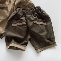 Quần Short Kaki Hàn Quốc Cho Bé Trai - Phong Cách Năng Động, Chất Cotton Mềm Mịn, Thoáng Mát, Đi Chơi Mùa Hè