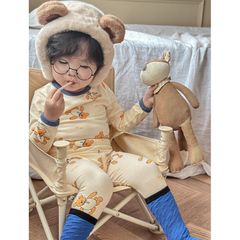 Bộ Quần Áo Thu Đông Cho Bé Hoạ Tiết Động Vật Xinh Xắn - Chất Cotton Mềm Mại, Size 1-6 Tuổi