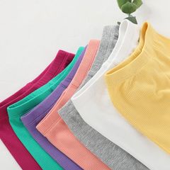 Quần Legging Thun Tăm Dáng Lỡ Cho Bé Gái - Đồ Thể Thao Mùa Hè 2023 Co Dãn Mềm Mại Thoáng Mát, Chất Liệu Cotton An Toàn