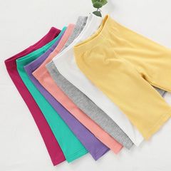 Quần Legging Thun Tăm Dáng Lỡ Cho Bé Gái - Đồ Thể Thao Mùa Hè 2023 Co Dãn Mềm Mại Thoáng Mát, Chất Liệu Cotton An Toàn