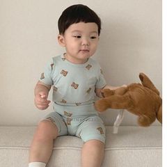 Bộ Cộc Gấu Teddy Hàn Quốc 2022 - Quần Legging Mềm Mịn Cho Bé Trai, Bé Gái - Thời Trang Đáng Yêu, Siêu Chất