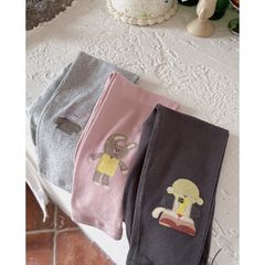 Quần Legging Giữ Nhiệt In Hình Mèo, Cún, Thỏ Cho Bé Gái - Co Dãn Mềm Mại, Dễ Thương, Thời Trang Mùa Thu Đông 2024