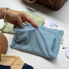 Áo Thun Tăm Cổ 3 Phân Minky Mom Cho Bé Trai Bé Gái - Chất Liệu Cotton Mềm Mại, Thoáng Mát, Nhập Khẩu Quảng Châu