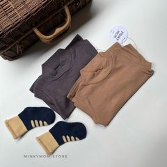 Áo Thun Tăm Cổ 3 Phân Minky Mom Cho Bé Trai Bé Gái - Chất Liệu Cotton Mềm Mại, Thoáng Mát, Nhập Khẩu Quảng Châu