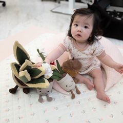peekaboo2023 Bộ Cộc Hoa Rose Thun Cotton Mềm Mại Phong Cách Hàn Quốc Cho Bé