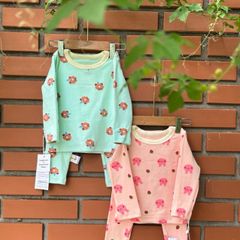 Bộ Đồ Dài Tay Hoạ Tiết Đáng Yêu Cho Bé Trai/Gái - Vải Cotton Co Dãn Thoáng Khí, An Toàn, Thoải Mái