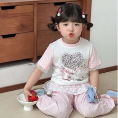 Quần Dài Chống Muỗi Phối Ren Giả Váy Dễ Thương Cho Bé Gái - Dáng Suông Cotton Mùa Hè, Thoáng Mát và Êm Ái
