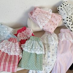Quần Dài Chống Muỗi Phối Ren Giả Váy Dễ Thương Cho Bé Gái - Dáng Suông Cotton Mùa Hè, Thoáng Mát và Êm Ái
