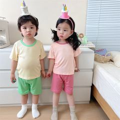 Áo Cộc Tăm 2 Màu Cho Bé - Thời Trang Năng Động Mùa Hè Siêu Xinh, Chất Liệu Co Dãn Thoáng Mát, Dành Cho Bé Trai Và Bé Gái