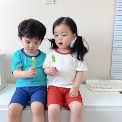 Áo Cộc Tăm 2 Màu Cho Bé - Thời Trang Năng Động Mùa Hè Siêu Xinh, Chất Liệu Co Dãn Thoáng Mát, Dành Cho Bé Trai Và Bé Gái