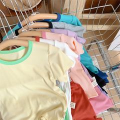 Áo Cộc Tăm 2 Màu Cho Bé - Thời Trang Năng Động Mùa Hè Siêu Xinh, Chất Liệu Co Dãn Thoáng Mát, Dành Cho Bé Trai Và Bé Gái