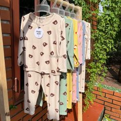 Bộ Quần Áo Dài Tay Thun Lạnh Hoạ Tiết Nhỏ Cho Bé MinkyMom - Chất Liệu Cotton Mềm Mại, An Toàn, Thoáng Mát, Đẹp Mắt