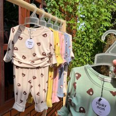 Bộ Quần Áo Dài Tay Thun Lạnh Hoạ Tiết Nhỏ Cho Bé MinkyMom - Chất Liệu Cotton Mềm Mại, An Toàn, Thoáng Mát, Đẹp Mắt