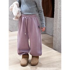 Quần Dài Thể Thao Cotton Bo Gấu Dáng Thụng Cho Bé Trai Bé Gái - Phong Cách Năng Động Mùa Thu Đông, Thoải Mái và Đa Năng