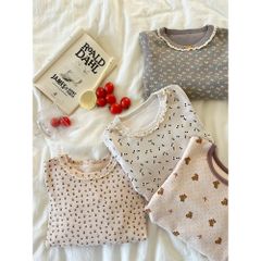 Bộ Đồ Ngủ Dài Tay Thu Đông AMBB KIDS Cho Bé Trai Gái - Chất Liệu Thoáng Mát Xuất Khẩu Hàn Quốc, Mẫu Mới 2024