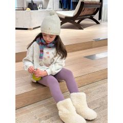 Quần Legging Nỉ Co Giãn Dày Dặn 280g Cho Bé Gái - Thời Trang Thu Đông Mềm Mại, Ấm Áp & Thoải Mái, Size 90-150