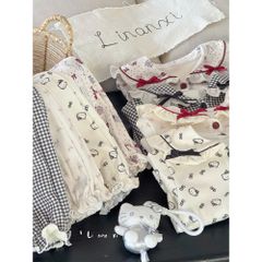 Bộ Đồ Ngủ Pijama Lót Lông Cừu Đính Nơ Dễ Thương Cho Bé Gái - Thời Trang Cao Cấp Hàn Quốc 2025, Size 90-130