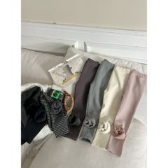 Quần Legging Nỉ Lót Lông Cừu Cho Bé Gái 1-8 Tuổi - Mềm Mại, Co Giãn, Phong Cách Hàn Quốc Mùa Thu Đông