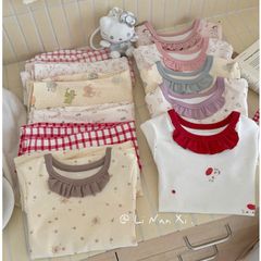 Bộ Đồ Ngủ Dài Tay Hoạt Hình Xinh Bằng Cotton Cho Bé Gái - Mẫu Mới 2025, Chất Liệu Cao Cấp, Phong Cách Hàn Quốc