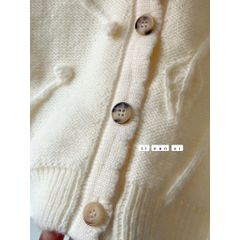 Áo Len Dệt Kim Cardigan Nụ Hoa Lá Hàn Quốc - Thời Trang Mùa Xuân Cho Bé Trai, Bé Gái, Co Dãn, Mềm Mại, Size 90-130
