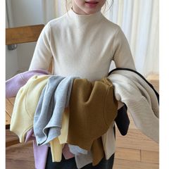 Áo Len Cổ Cao Ambb Kids Dành Cho Bé Trai Gái - Mẫu Mới Thu Đông 2025, Chống Xù, Co Dãn Mềm Mại, Size 90-150