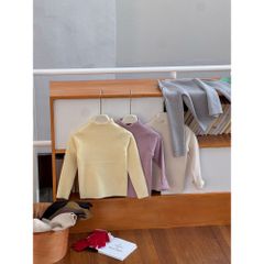 Áo Len Cổ Cao Ambb Kids Dành Cho Bé Trai Gái - Mẫu Mới Thu Đông 2025, Chống Xù, Co Dãn Mềm Mại, Size 90-150