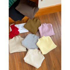 Áo Len Cổ Cao Ambb Kids Dành Cho Bé Trai Gái - Mẫu Mới Thu Đông 2025, Chống Xù, Co Dãn Mềm Mại, Size 90-150
