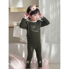 Bộ Đồ Ngủ Dài Tay Cotton Cho Bé Trai - Thiết Kế Dễ Thương, Mềm Mại, Giữ Ấm Cho Bé Mùa Thu Đông 2025