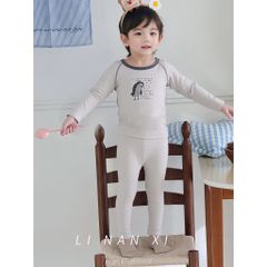 Bộ Đồ Ngủ Dài Tay Cotton Cho Bé Trai - Thiết Kế Dễ Thương, Mềm Mại, Giữ Ấm Cho Bé Mùa Thu Đông 2025