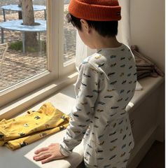 Bộ Quần Áo Ngủ AmbbKids Dài Tay Kháng Khuẩn 10A Cho Bé Trai - Đồ Mặc Nhà Thu Đông 2025, Vải Cotton Mềm Mại, Đẹp Ấm Áp