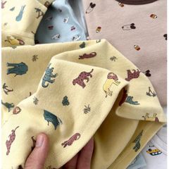 Bộ Quần Áo Ngủ AmbbKids Dài Tay Kháng Khuẩn 10A Cho Bé Trai - Đồ Mặc Nhà Thu Đông 2025, Vải Cotton Mềm Mại, Đẹp Ấm Áp