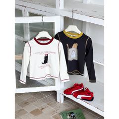 Áo Thun Dài Tay Hoạt Hình Mèo Con Dễ Thương Cho Bé Gái - Phong Cách Hàn Quốc Thu Đông, Áo Croptop Ngọt Ngào Vui Tươi