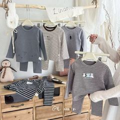 Bộ Đồ Ngủ Dài Tay Cho Bé Trai & Bé Gái - Chất Cotton Mềm Mại, Họa Tiết Dễ Thương - Thời Trang Thu Đông 2025