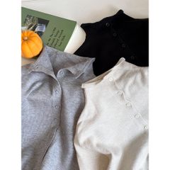 Áo Khoác Len Cardigan Có Ve Áo Cho Bé Trai - Phong Cách Thu Đông Hàn Quốc, Mềm Mại Co Dãn, Size 90-150