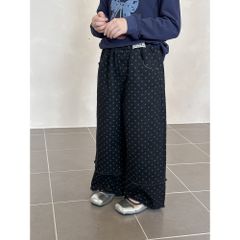 Set đồ bé gái AmbbKids - Áo thun trắng nhún tầng kết hợp quần ống đứng chấm bi thời trang, thoải mái và dễ thương cho bé 3-10 tuổi