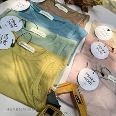 Bộ Ba Lỗ Thun Lạnh Cotton Mềm Mịn Cho Bé Trai/Gái - Thoáng Mát Mùa Hè 2025, Thương Hiệu Minkymom Quảng Châu