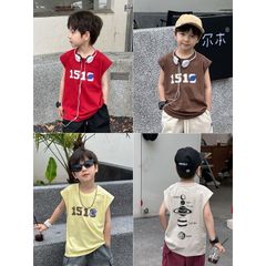 Áo Thun Sát Nách In Hình Các Hành Tinh Basic Hàn Quốc Cho Bé Trai - Dáng Rộng Cotton Năng Động AMBB 1510