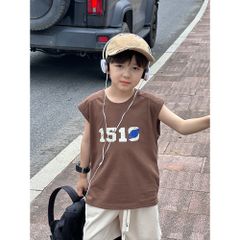 Áo Thun Sát Nách In Hình Các Hành Tinh Basic Hàn Quốc Cho Bé Trai - Dáng Rộng Cotton Năng Động AMBB 1510