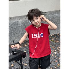 Áo Thun Sát Nách In Hình Các Hành Tinh Basic Hàn Quốc Cho Bé Trai - Dáng Rộng Cotton Năng Động AMBB 1510