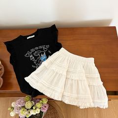 Ambb - Chân Váy Ren Xếp Ly Nhiều Lớp Có Lót Bên Trong Mùa Hè Cho Bé Gái Hàng Ambbkids Quảng Châu