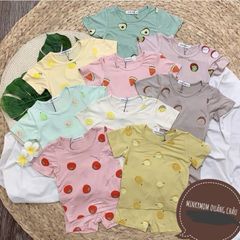 Bộ Cộc Thun Lạnh Hoa Quả MinkyMom Cho Trẻ Em - Chất Liệu Bông Mềm Mát, Thoáng Khí, Lựa Chọn Hoàn Hảo Từ 6-19kg