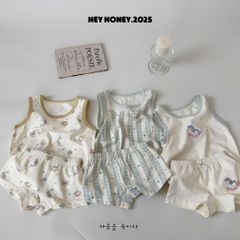 Bộ Đồ Lót Dễ Thương Cho Bé Trai - Cotton Mềm Mại An Toàn - Áo Ba Lỗ & Quần Short Đáng Yêu 2-7 Tuổi từ HeyHoney.
